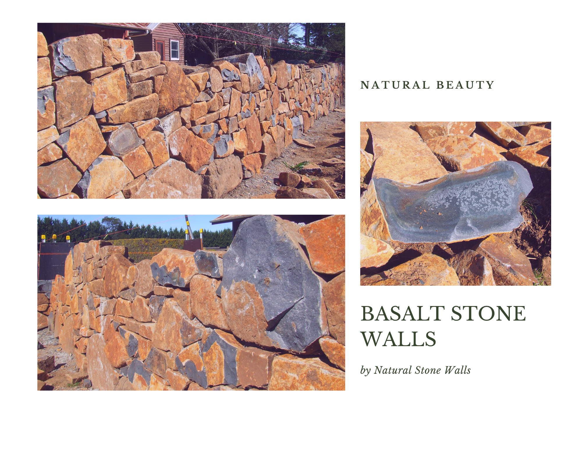 basalt retaining wall